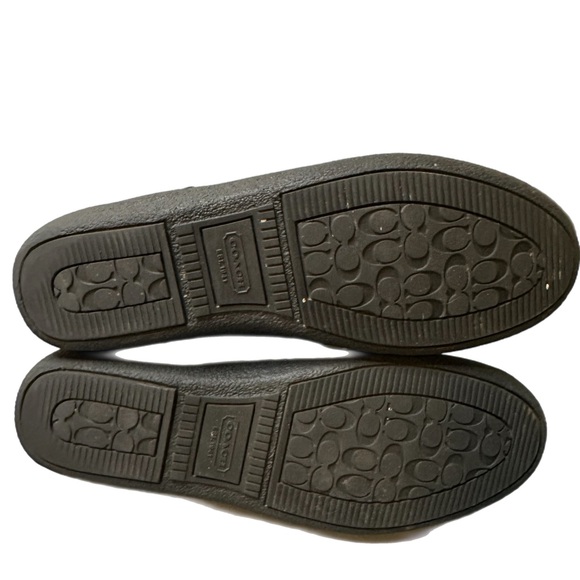 Authentic Coach black boots, warm and comfy, silver accents, size 8B - Picture 5 of 6